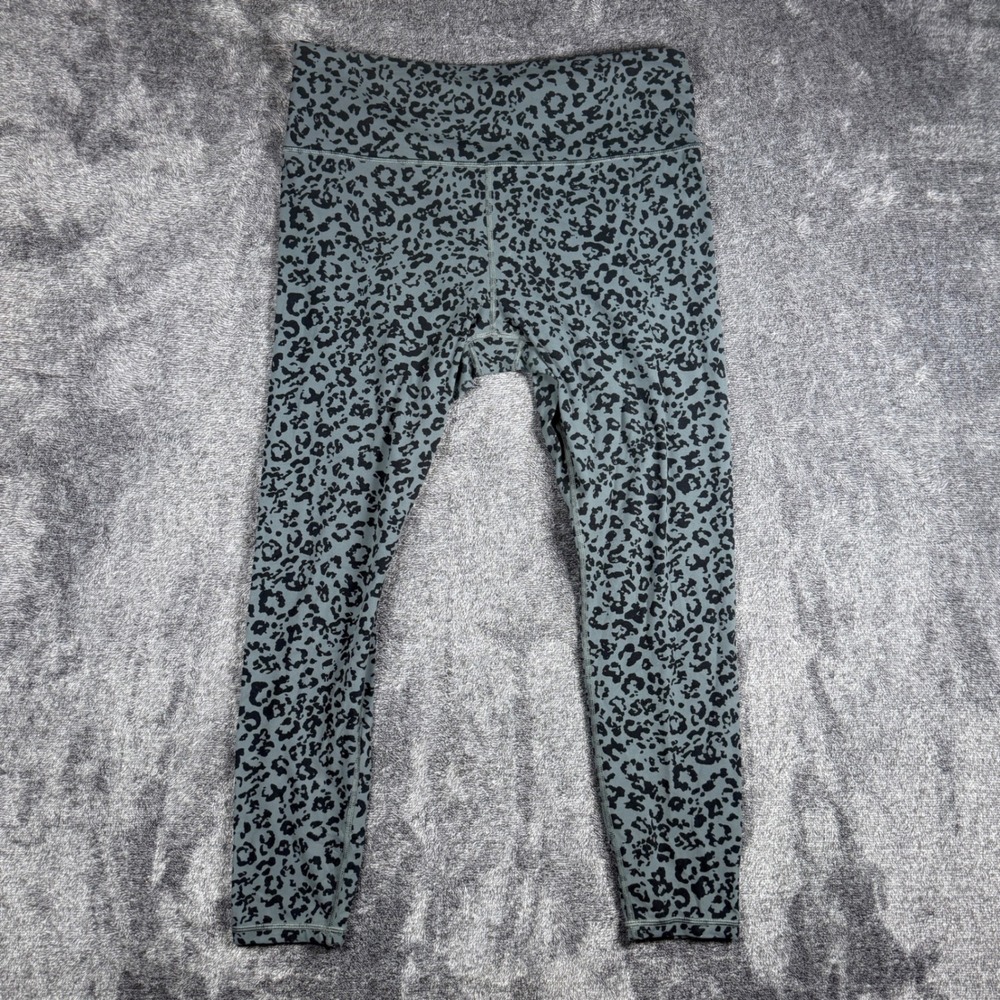 Athleta Elation Ultra High Rise Tight XL Grey Black Leopard Print Leggings